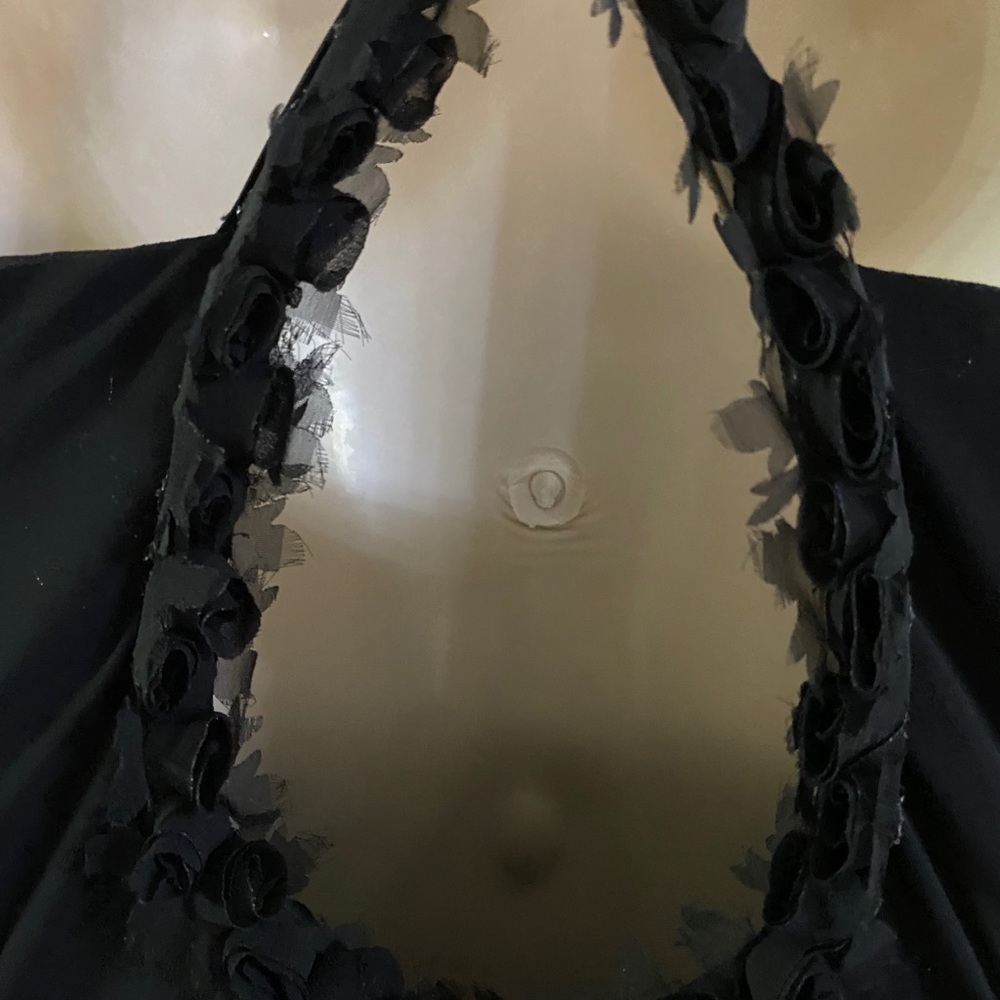Cache Black Sheer Overlay Gown Size 10 - image 7